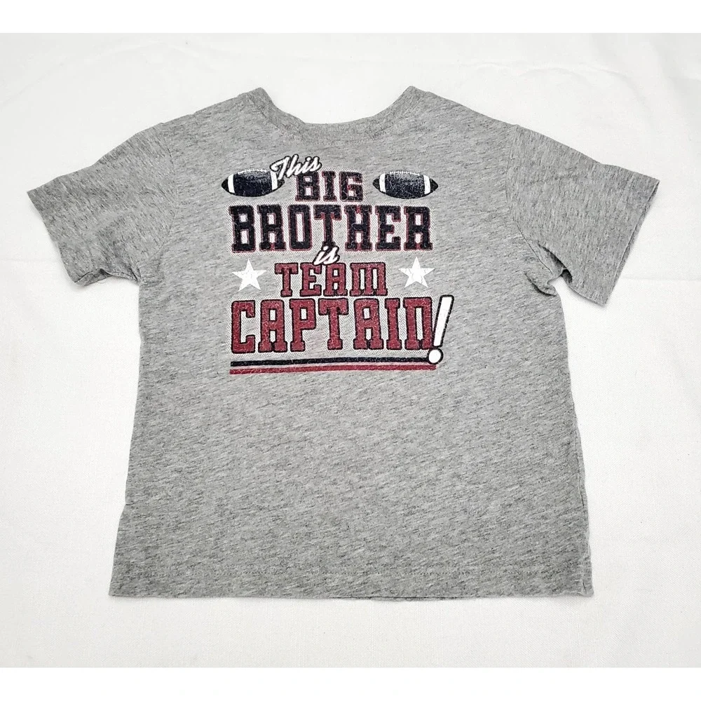 The Children's Place ● Big Brother, Team Capt.  Gray Graphic T-Shirt ● Size XS-4